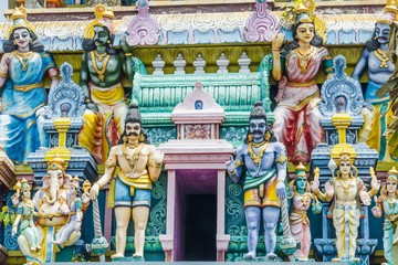 Naklejka premium Facade Hindu temple Sri Lanka