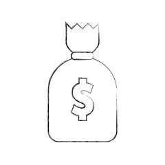 money bag isolated icon vector illustration design