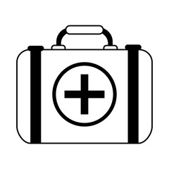 first aid kit healthcare icon image vector illustration design 