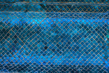 Blaues Mosaik