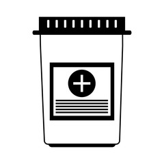 pills flask healthcare icon image vector illustration design 