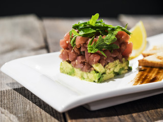 a tuna tartare