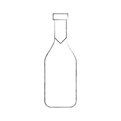 wine bottle isolated icon vector illustration design