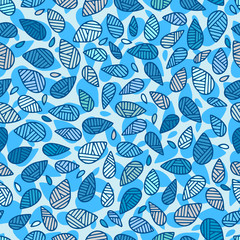 abstract doodle seamless pattern with drops