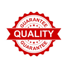 Guarantee grunge rubber stamp. Vector illustration on white background. Business concept quality stamp pictogram.