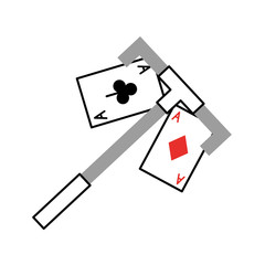 poker card with Casino picker vector illustration design