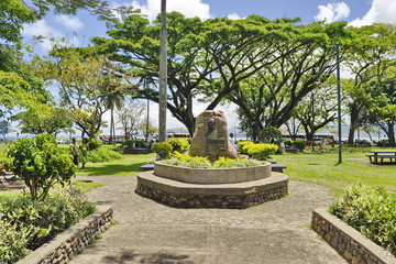 Monument in Ratu Sukuna Park in Suva, Fiji