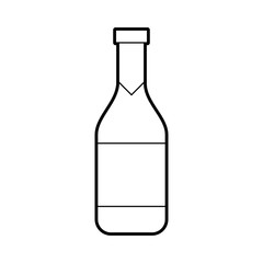 wine bottle isolated icon vector illustration design