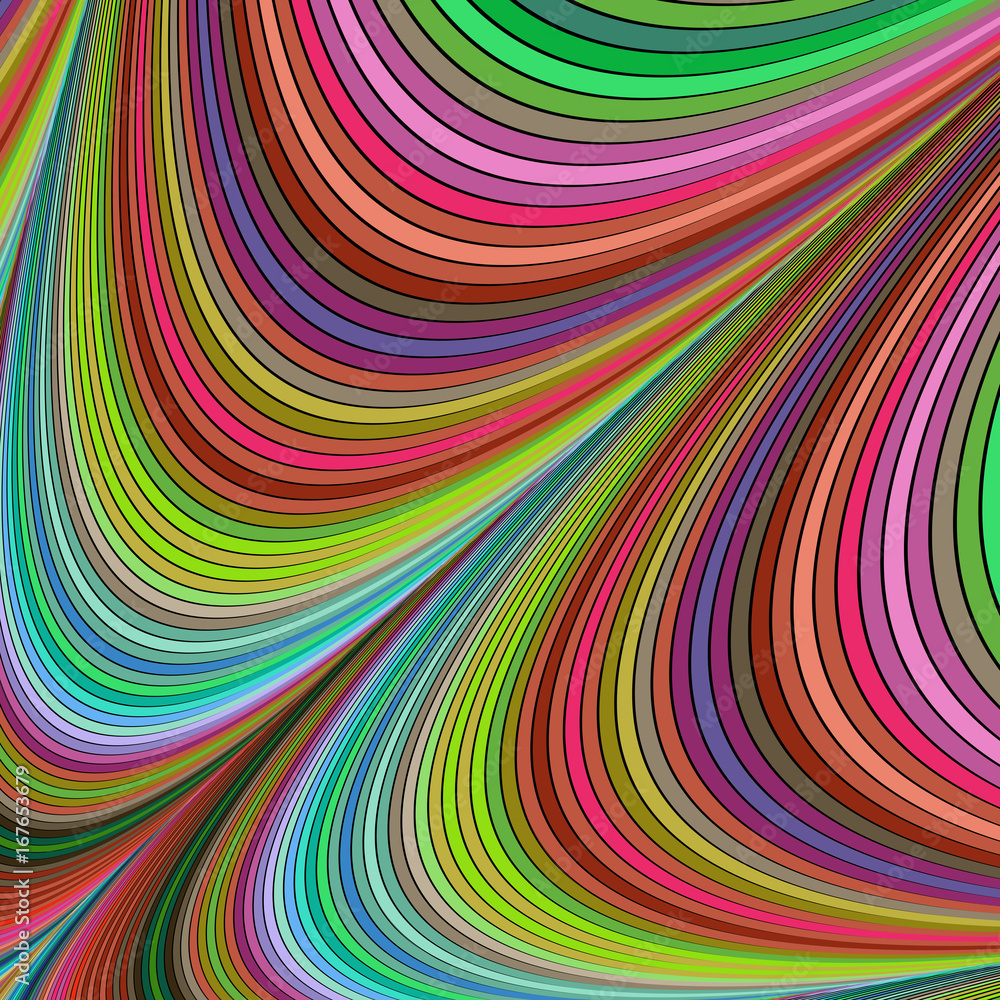 Poster multicolored abstract fractal background art