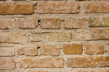Old aged facade wall. Stone texture. Antalya, Kaleici, Turkey
