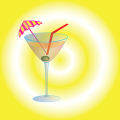 Cocktail in a glass fouger.