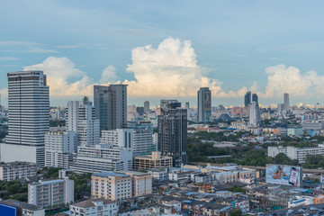 Fototapeta na wymiar Cityscape with building in city of Bangkok
