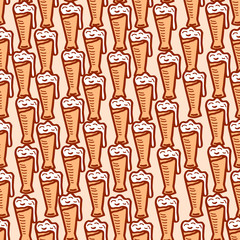 seamless pattern on a beer theme