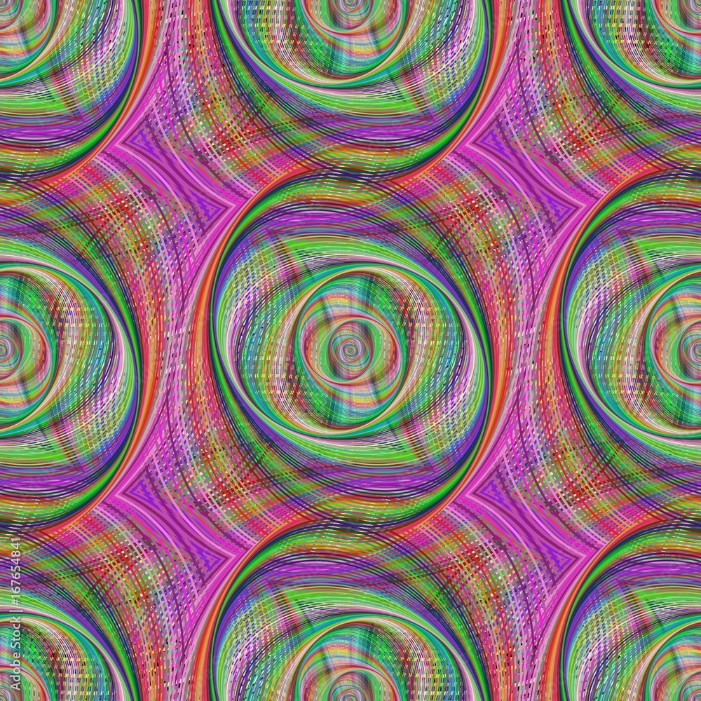 Poster seamless round shape pattern design