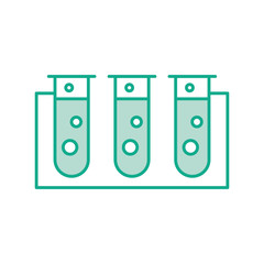 laboratory tube test with Burner base vector illustration design