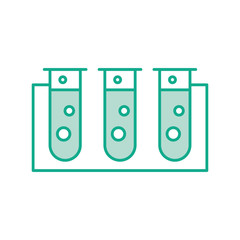 laboratory tube test with Burner base vector illustration design