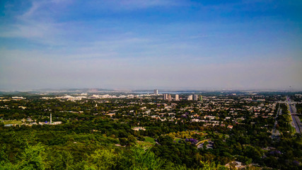 Panorama of Islamabad city, capital of Pakistan