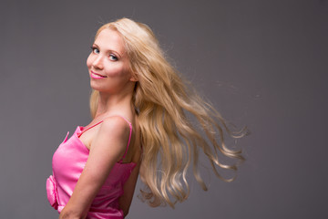 Naklejka premium Young beautiful woman