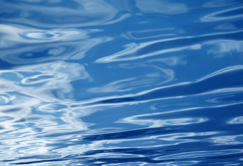 Blue water background with waves