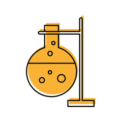 laboratory tube test with Burner base vector illustration design