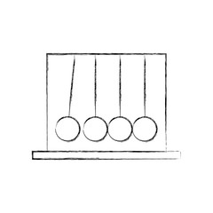 Newton pendulum isolated icon vector illustration design