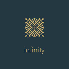 Abstract flower logo icon design. Universal premium vector sign.