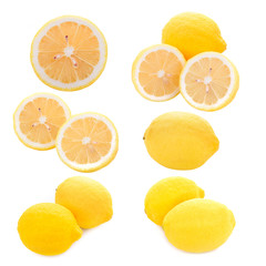 Obraz premium Lemon isolated on white background
