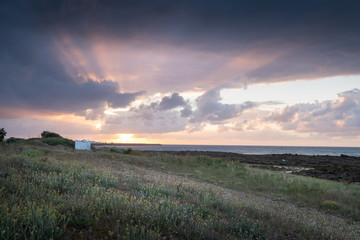 Fototapeta na wymiar Sonnenuntergang auf der Ile d'Yeu