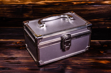 Aluminium make-up case or jewellery accessories box
