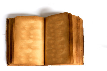 Old book on white background