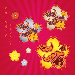 china biological, chinese, culture art, curve, decoration, design, east, elegance flower