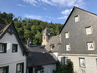 Houses and a church in Monschau