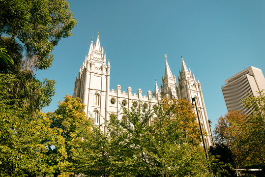 Tempio di Mormon a Salt Lake City, USA