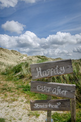 Happily everafter starts here sign