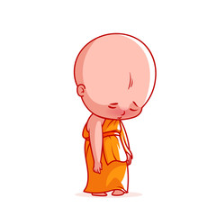 Sad little monk.