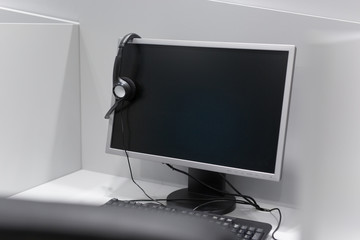 empty call center office