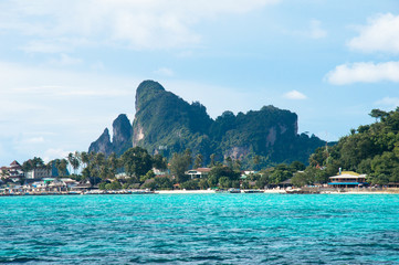 Scenics View of rock Formation from Sea