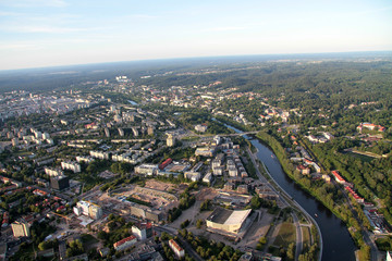 City of Vilnius (Lithuania), aerial view