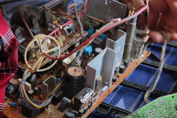 TV circuit boards.