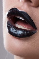 Black lip gloss