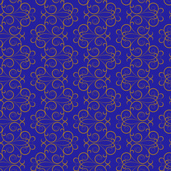 Abstract blue background. Rounded line.