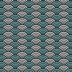 Japanese ocean wave pattern