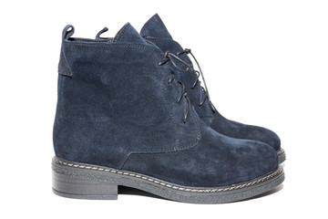 Female winter suede shoes