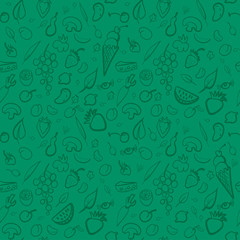 Cute Fruits Seamless Pattern