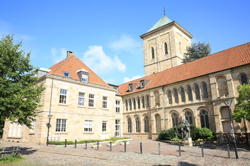 Fototapeta na wymiar The historic abbey in Osnabrueck, Lower Saxony, Germany