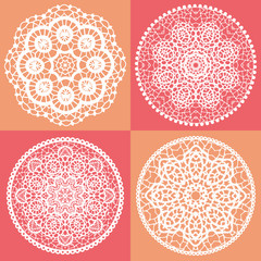 Elegant Lace Doily Backgrounds