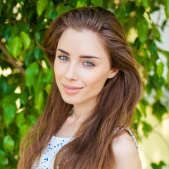 Fototapeta premium Portrait of beautiful young woman