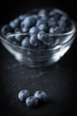 Blueberry antioxidant organic in a bowl.