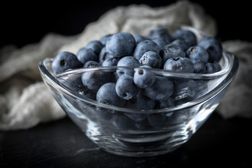 Blueberry antioxidant organic in a bowl.