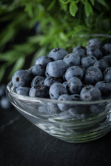 Blueberry antioxidant organic in a bowl.